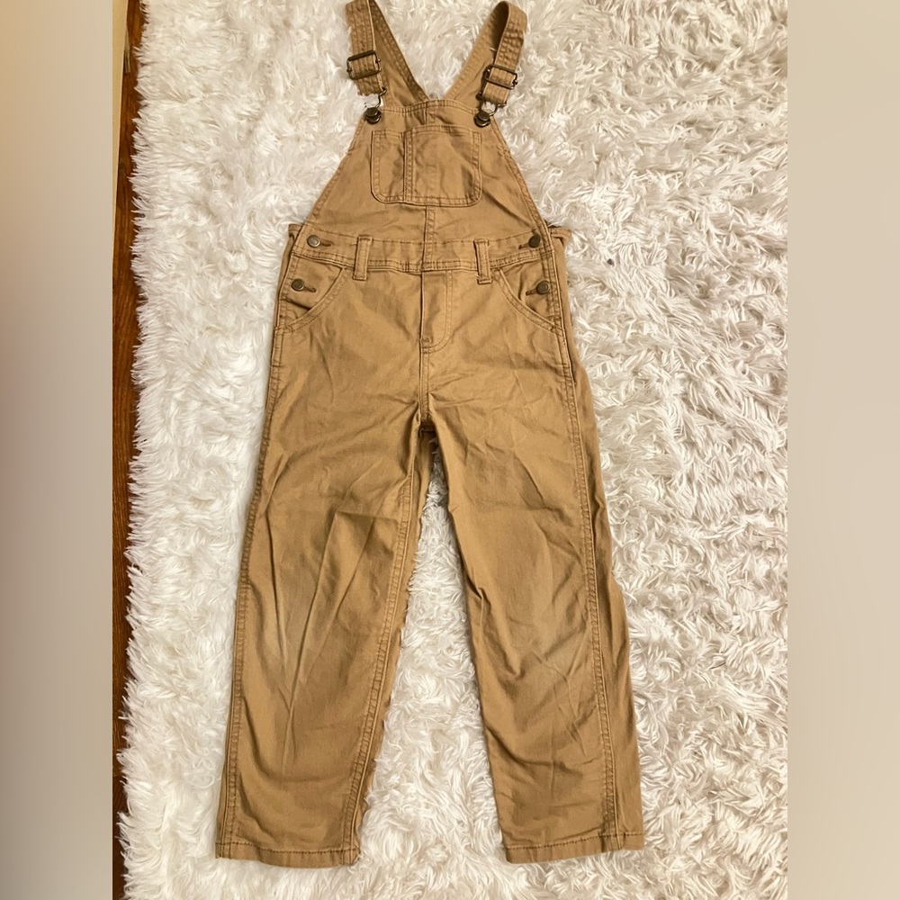 Adorable Tan Kids Overalls